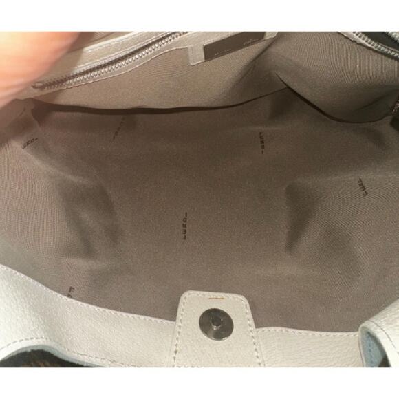 FENDI Vintage Baby Blue Linen Shoulder Hobo Bag (FFXX180) - Picture 9 of 15